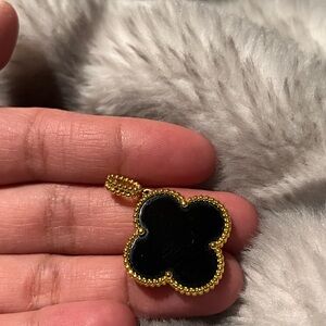 Elegant Black and Gold Pendant